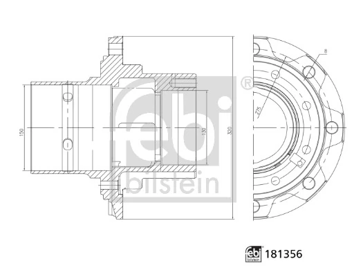  Задняя ступица Mercedes Benz Truck TRUCK ATEGO 1