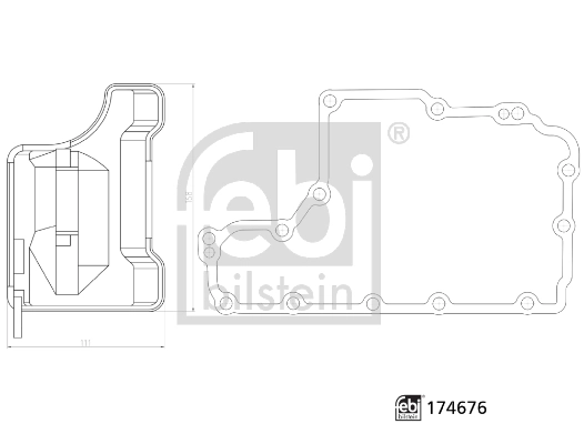 Фильтр коробки автомат Febi 174676 цена, от 24.38 USD
