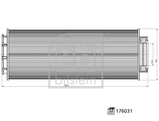 Фильтр тонкой очистки топлива Febi 176031 цена, от 37.70 USD