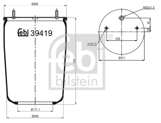 Рессора пневматической подвески Blacktech RML7836C3 цена, от 157.71 USD