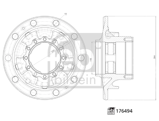  Задняя ступица Volvo Trucks TRUCK FH12 