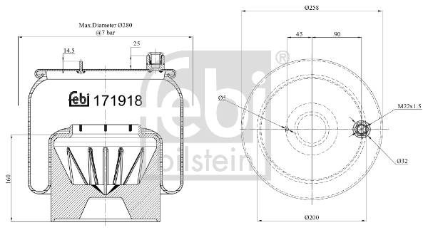 Рессора пневматической подвески Mercedes A9603200057 цена, от 117.48 USD