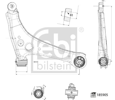 Нижний рычаг A910330260064 Mercedes
