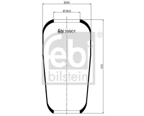 Рессора пневматической подвески Blacktech RL9817 цена, от 33.84 USD