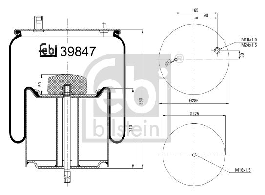 Рессора пневматической подвески Continental/Siemens 4911NP06 цена, от 127.99 USD