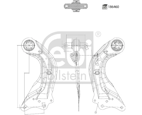 ARM798 Magneti Marelli Рычаг (тяга) задней подвески продольный нижний правый