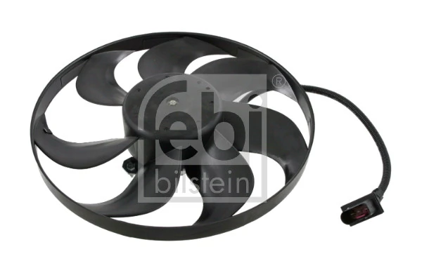 Ventilador elétrico de esfriamento montado (motor + roda de aletas) Volkswagen Polo 4 9N, 9A