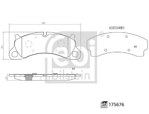Купить LM31148 Lemforder Колодки тормозные