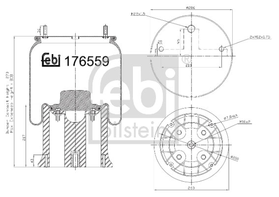 Рессора пневматической подвески SAF 3229004700 цена, от 198.78 USD