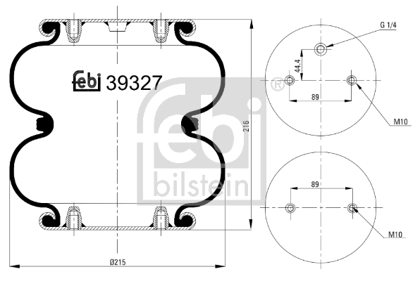 FT220 Ford Пневмоподушка моста