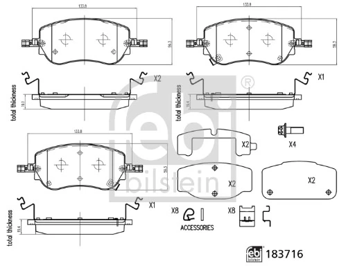 77368941 Fiat/Alfa/Lancia Колодки передние