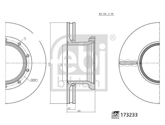 Купить MTXT803 MTX Диск тормозной задний