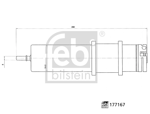 Фильтр тонкой очистки топлива Febi 177167 цена, от 29.37 USD