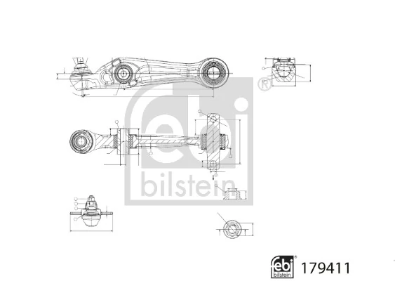Стойки и рычаги подвески Febi 179411 цена, от 100.08 USD