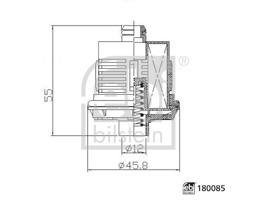 Фильтр гидравлической системы Febi 180085 цена, от 26.83 USD