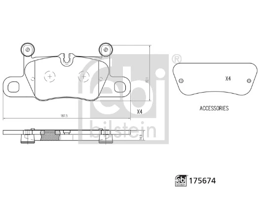 Задние тормозные колодки 231925 Power Stop