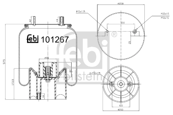 Рессора пневматической подвески Continental/Siemens 4162NP01 цена, от 140.19 USD