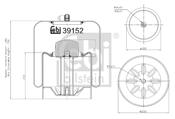 Рессора пневматической подвески Continental/Siemens 4838NP23 цена, от 116.07 USD