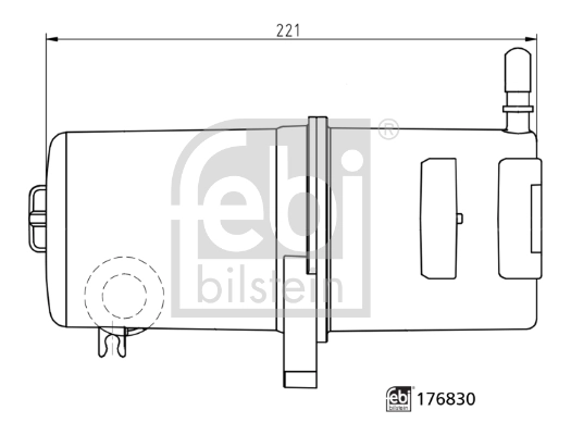 Фильтр тонкой очистки топлива Febi 176830 цена, от 46.69 USD