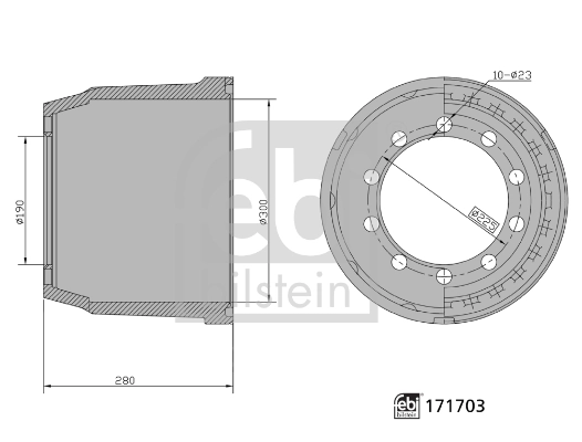 Барабан тормозной задний SAF 01064027300 цена, от 150.49 USD