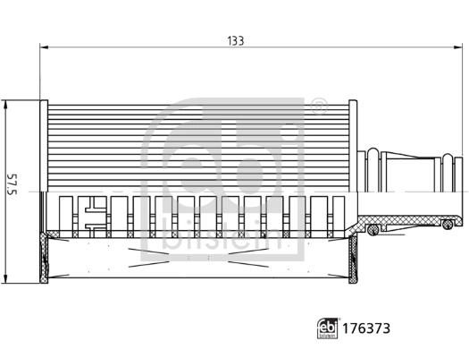 Фильтр очистки масла центробежный Febi 176373 цена, от 10.57 USD