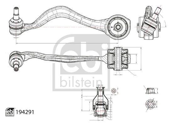 Левый рычаг передней нижней подвески Raiso RL890903B цена, от 54.23 USD