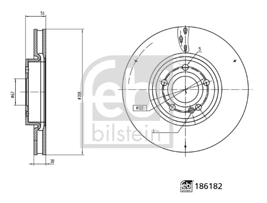 Передний тормозной диск Mercedes A247421071207