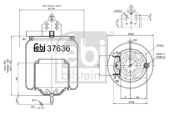 Купить 63371 Continental/Siemens Пневмоподушка/пневморессора моста