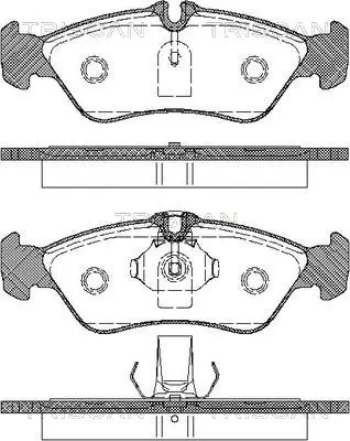 Sapatas do freio traseiras de disco Mercedes Sprinter I 2-t 901, 902