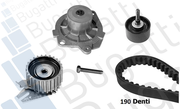 Correia do mecanismo de distribuição de gás, kit Opel Vectra