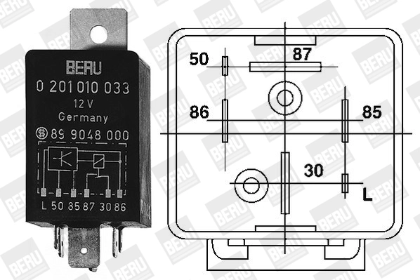 Relê das velas de incandescência Ford Escort VI GAL