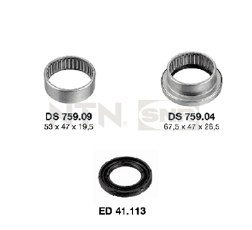  Bloco silencioso traseiro de braço oscilante, kit Peugeot 206 sedan (2007 - 2009) 