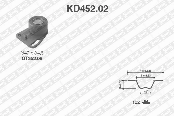 Комплект ГРМ Ford Sierra 1
