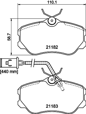 795428 Fiat/Alfa/Lancia Колодки передние