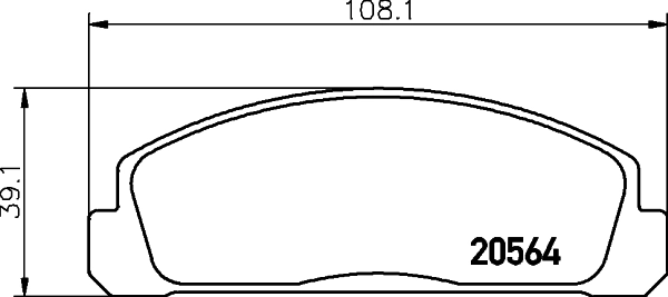 Передние тормозные колодки 85Y23328Z9A Mazda