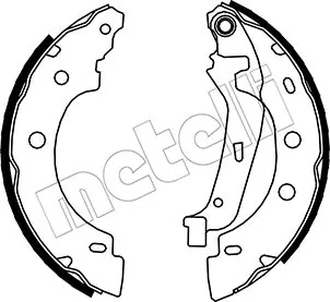 Колодки тормозные задние барабанные METELLI 530355