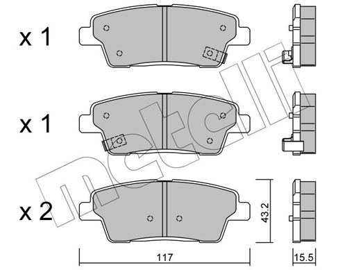 Купить 161551 Power Stop Колодки тормозные задние, дисковые