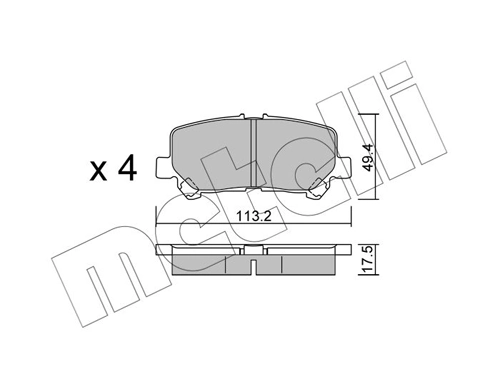 Купить 193949 Maxgear Колодки тормозные задние, дисковые