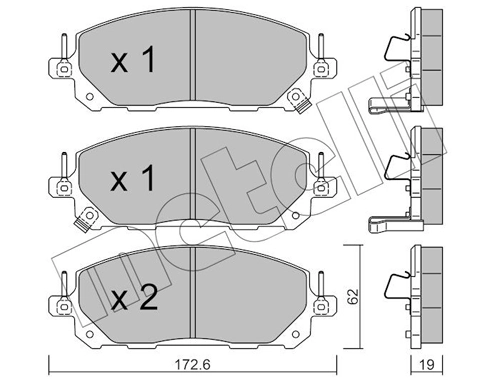 410601512R Renault (RVI) Колодки передние