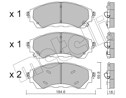 2586105 Ford Колодки передние