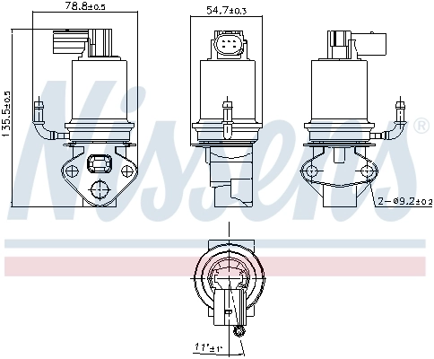 98201 Nissens Клапан рециркуляции отработавших газов EGR