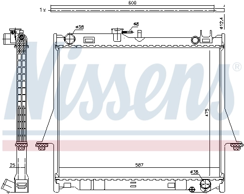 Радиатор 60856 Nissens