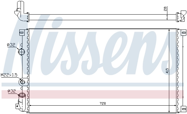 Радиатор 63812A Nissens