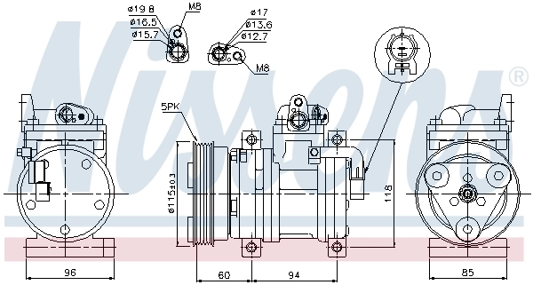 Насос кондиционера Nissens 89302