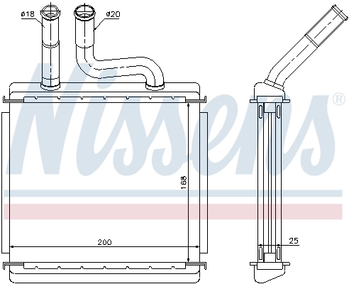 Радиатор отопителя Nissens 76507