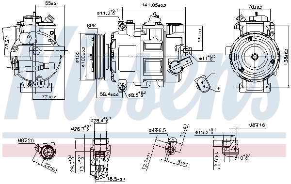 Насос кондиционера Nissens 890550