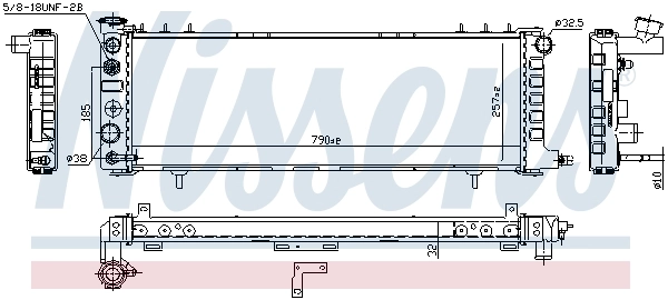 609881 Nissens Радиатор основной