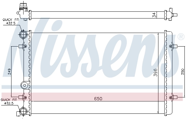 Радиатор 65011 Nissens