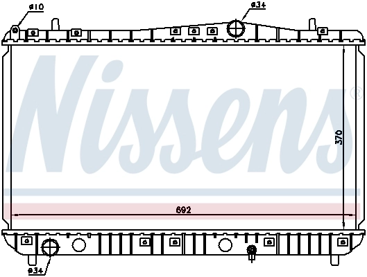 Радиатор 61664 Nissens