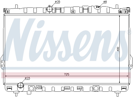 Радиатор 67032 Nissens